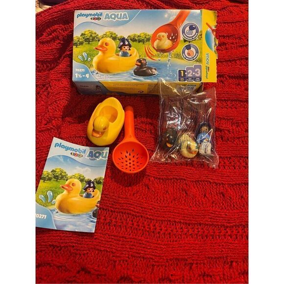 New Playmobil 70271 - 123 Aqua Duck Family 5pc w/ open box - Picture 2 of 5